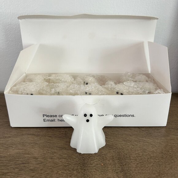 Halloween Ghost Candles Set of 10 - Picture 1 of 4